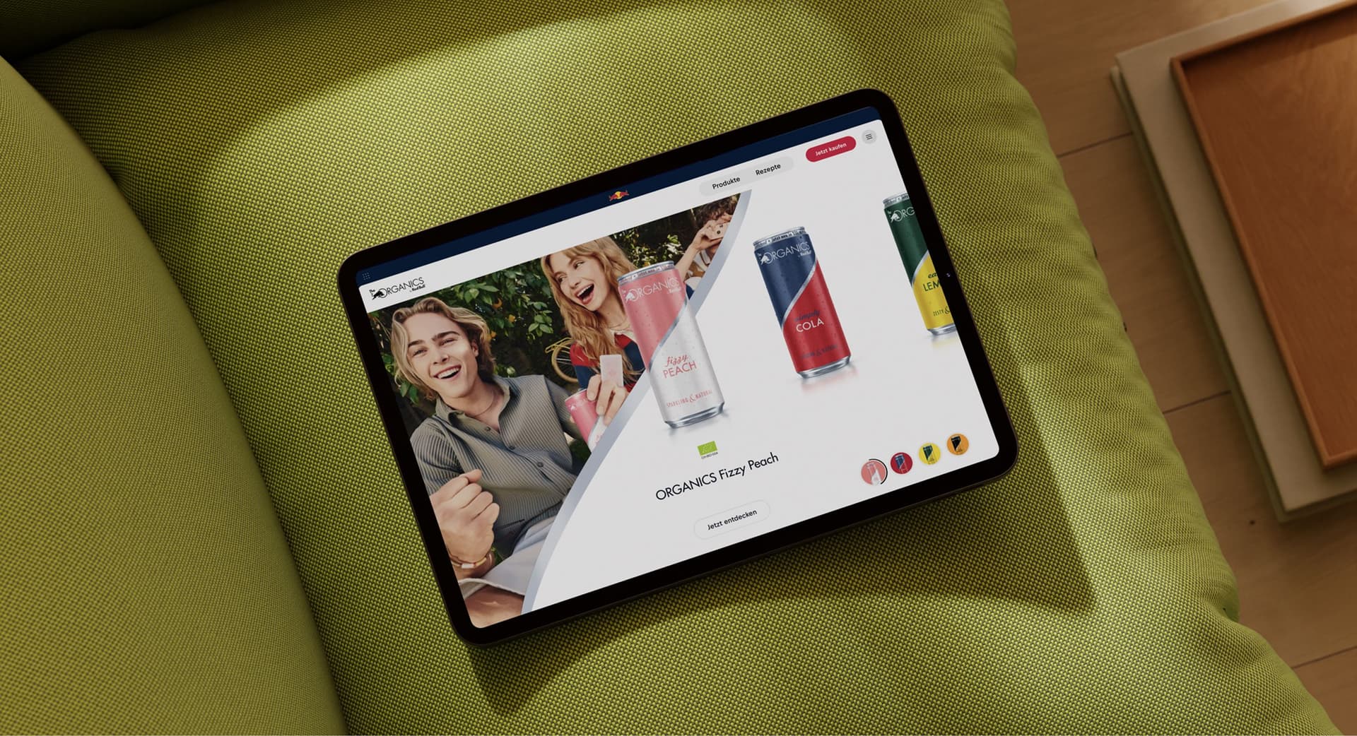 Organics Website Mockup