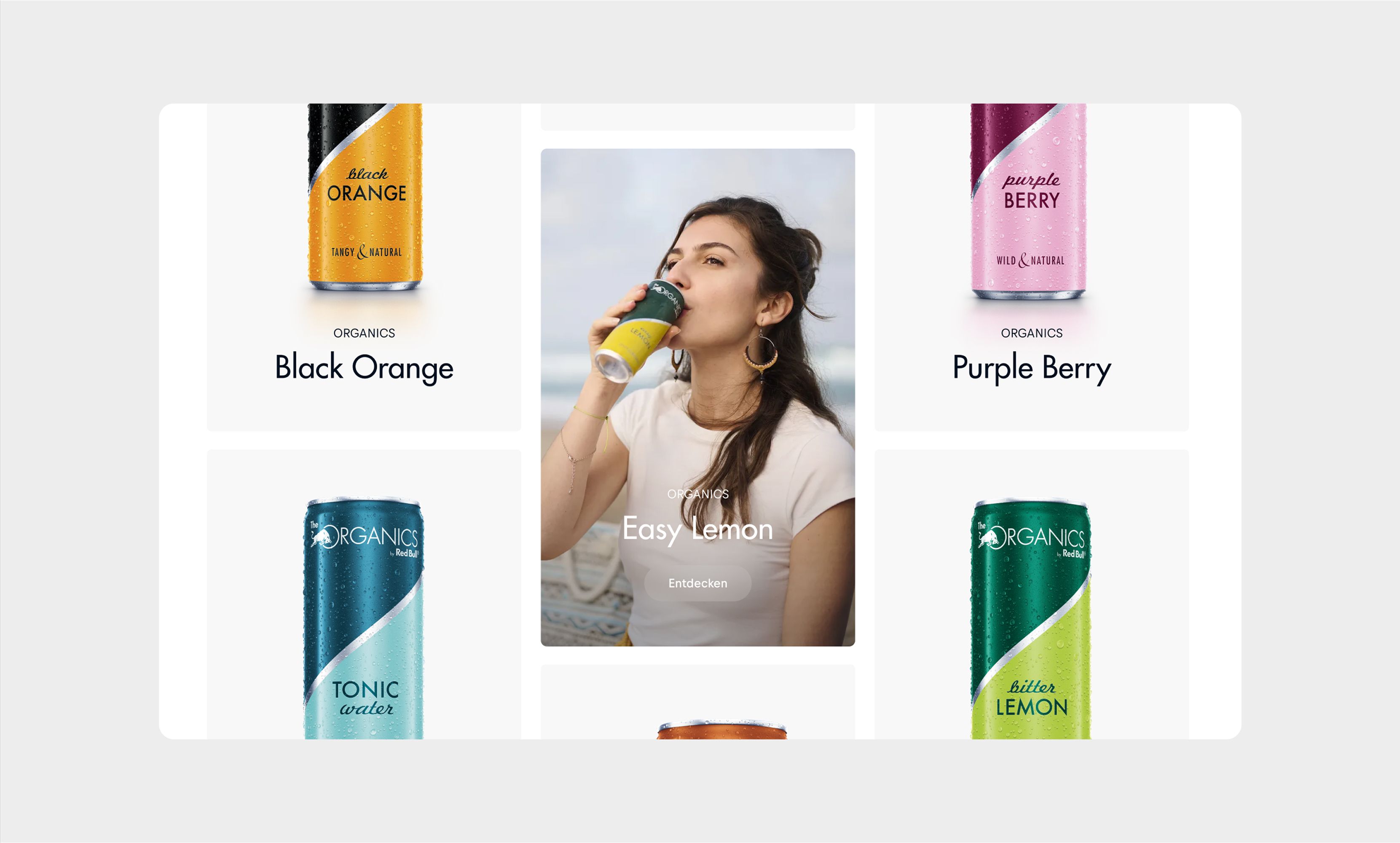 Organics Website Mockup