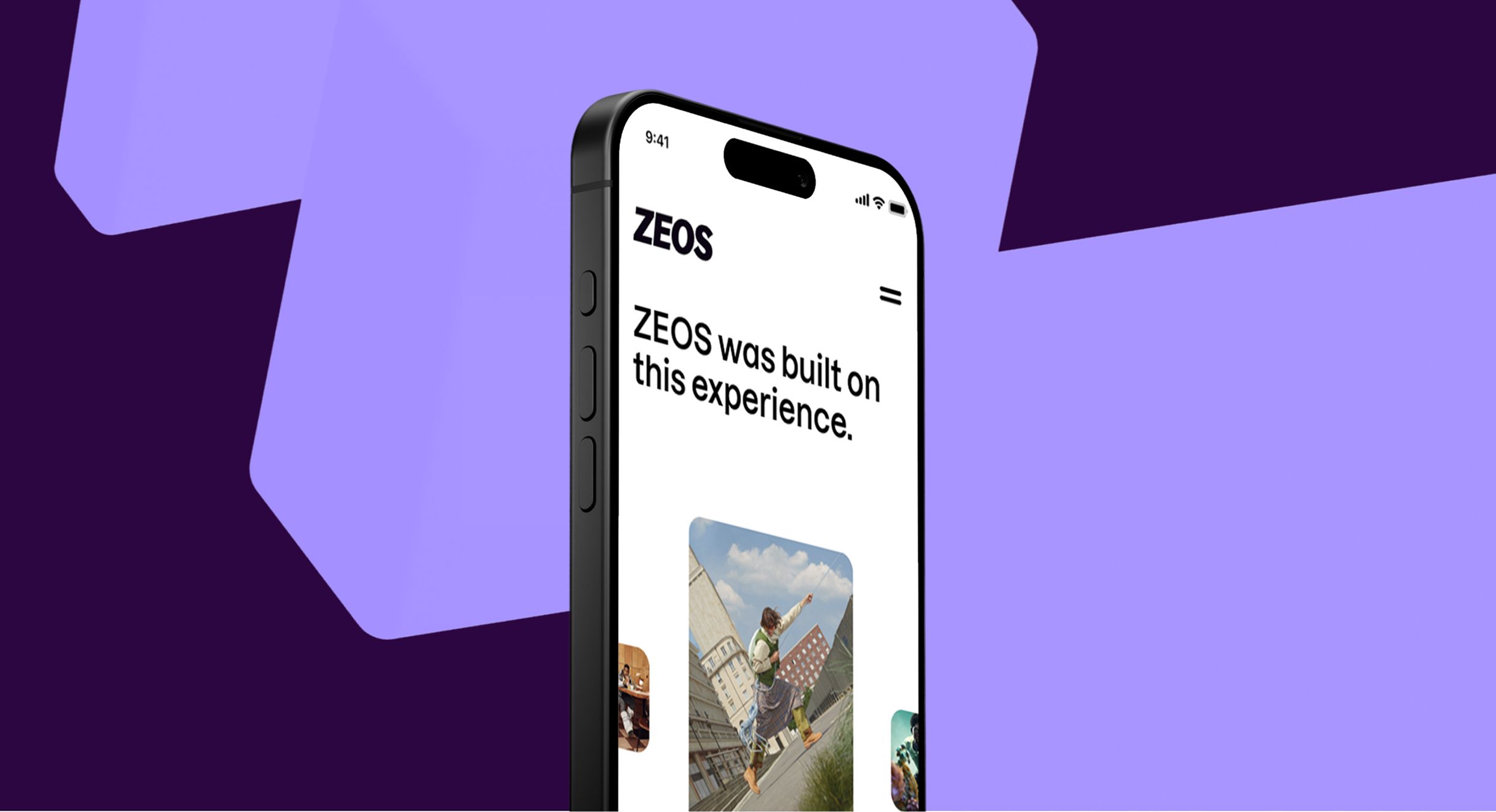 ZEOS Website Mockup